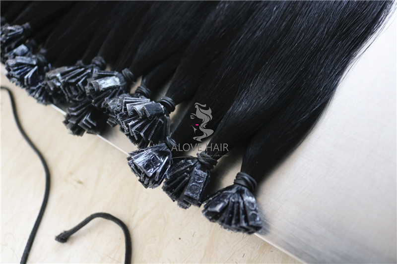 remy bonded hair extensions flat tip hair.jpg